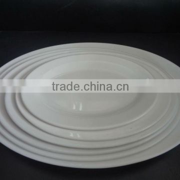 White melamine oval plate sets 2014 hot sale