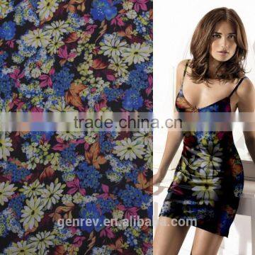 100%polyester printing fabric polyester fabric flower printed chiffon fabric poly chiffon print chiffon