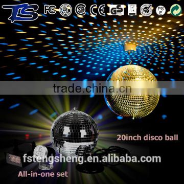 Cheap wholesale 20 inch dancing golden mirror ball with factory price