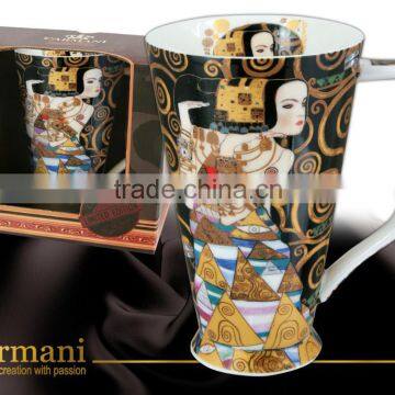 CARMANI Mug with GUSTAV KLIMT The Waiting