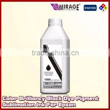 Color Brilliancy Black Dye Pigment Sublimation Ink For Epson