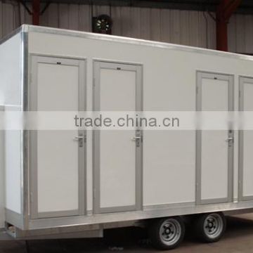 Portable toilet with trailer,trailer toilet, Portable Toilet, Movable trailer Toilet