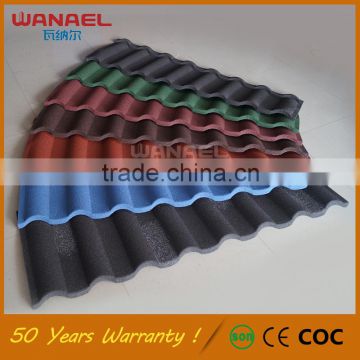 50 years life-span Wanael Nolan Blue House Glazed Heat Proof Chinese Cheap Roof Tiles