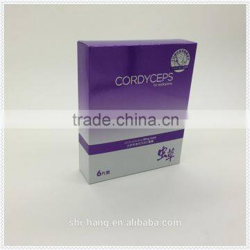 high quality artpaper color printed box for cosmetics product