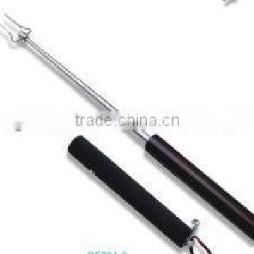 stainless steel telescopic bbq fork with wood handle