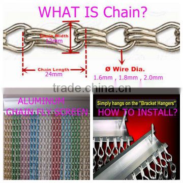 manufacture for 12mm glossy anodized aluminum chain