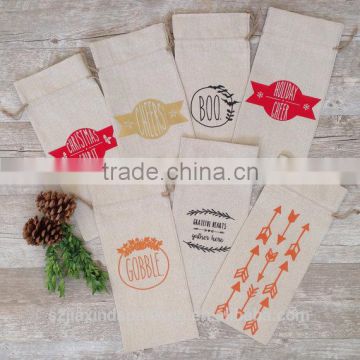 Wholesales Burlap Wine Bags With Printed Logo                        
                                                Quality Choice