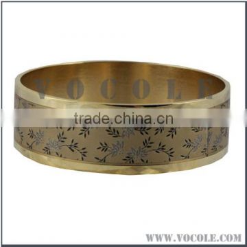 Stylish Stainless Steel Painted Enamel Flower Bracelet