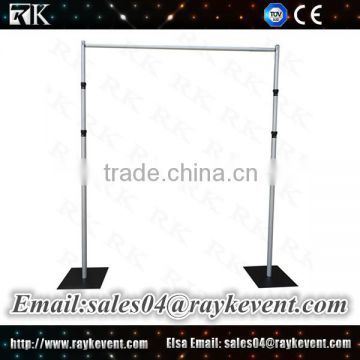 Elegant plastic telescopic pole pipe and drape used pipe and drape frame for sale