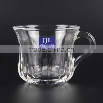 JJL CRYSTAL MUG JJL-2402-1 WATER TUMBLER MILK TEA COFFEE CUP DRINKING GLASS JUICE HIGH QUALITY