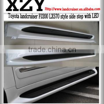 2014land crusier LX570 style side step with LED for 2008-2015FJ200 land cruiser.
