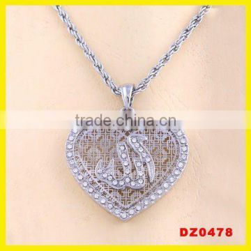 factory price silver allah pendant muslim jewelry