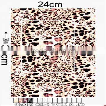 leopard design Polyester FDY Printed Fabrics For Fashion Garments
