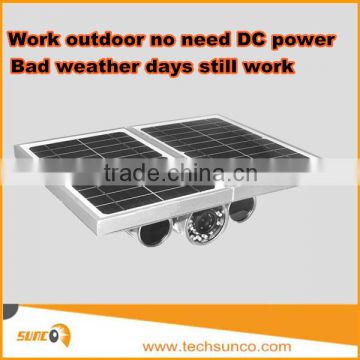 Hot solar powered wireless ip camera outdoor bullet P2P wifi onvif sd card 128g max two way audio AP mode 3g option