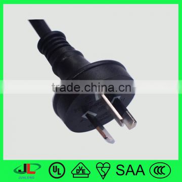 Australia standard 7.5-10A 2 flat pin plug , high quality 3 cords copper wire electrical plug3