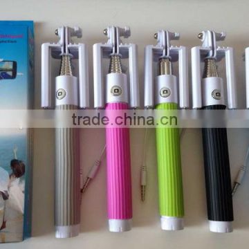 best price with high quality wholesale cable selfie stick for smartphone,flexible monopod