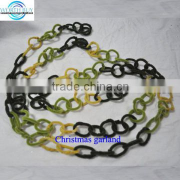 Round circles connected felt fabric garland wholesale from China