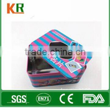 Custom printed metal napkin holder tissue tin box