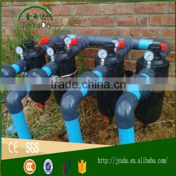 agriculture irrigation system using disc and screen filter