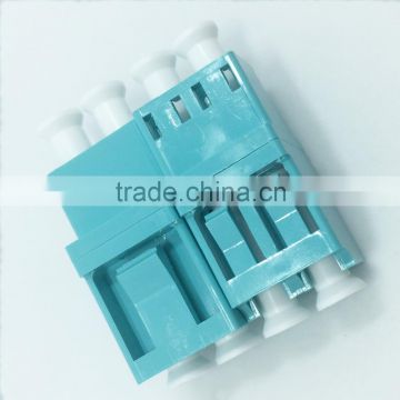 Chinese hot-sale LC DX MM Aqua fiber optic adapter