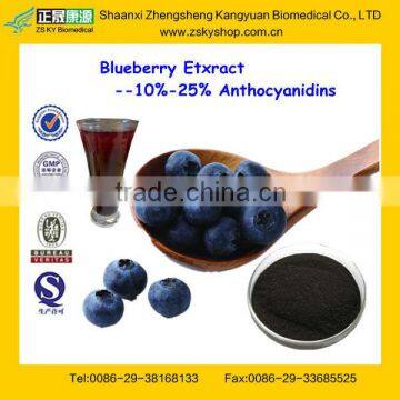 GMP Manufacturer Supply Natural Anthocyanidins from Blueberry Extract