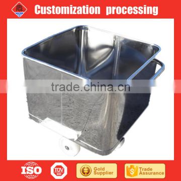 stainless steel market meat hanging trolley 200L