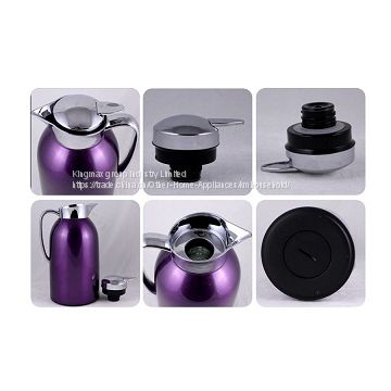 Beautiful In Colors Metal Outer Glass Inner Vacuum Jug Thermos Flask