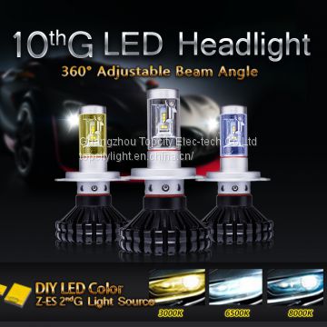 2017 new auto car CE certification high power 120W 6000 lumen  led headlight h4 led lights bulb