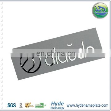 Custom Thin Metal Sticker Logo With Transfer Film