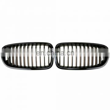 ABS gloss black 1-slat front kidney grille mesh hood for BMW 5 series F10 F11 F18  M5 2010-UP