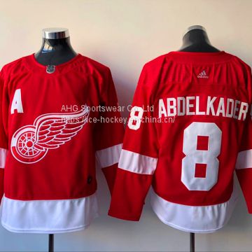 Detroit Red Wings #8 Abdelkader Red Jersey