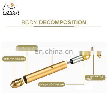 2021 High Quality Vibration 24K Gold Beauty Energy Bar For Facial slimming