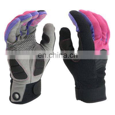 Palm silica gel anti slip mechanic gloves for construction