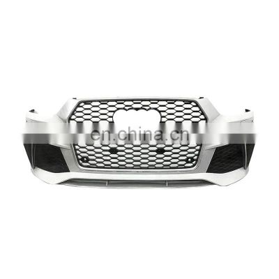 car Bodikits RSQ3 for Audi Q3 SQ3 Car Front Bumper with honeycomb grill radiator mesh high quality 2016 2017 2018 2019