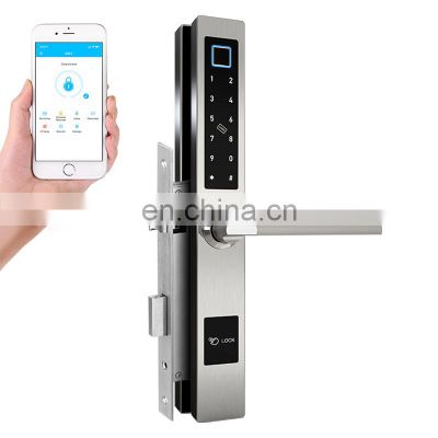 BT Smart lock with TTlock app Fingerprint Recognition NFC RFID Special for Thin wooden door