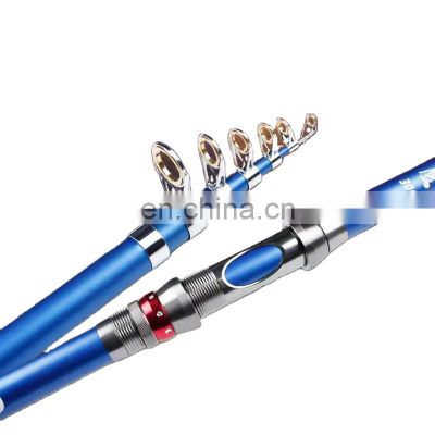 Promotional china 2021 new products premium quality carbon blue fishing ring carbon fiber fishing rods 2m 1pic
