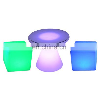 tub party glow led bar furniture cube chair cocktail table led cube chair lighting up furniture