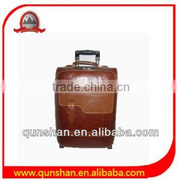 2 wheel PU trolley bag