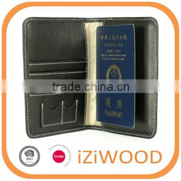 custom made rfid blocking leather passport holder