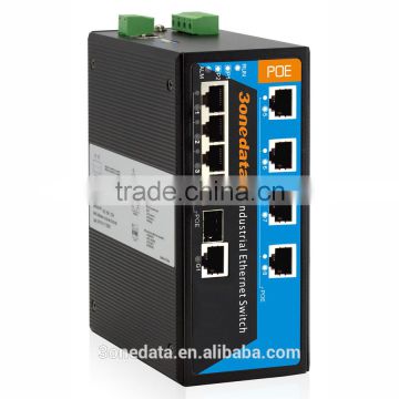 9-port Industrial PoE Switch with 8 ports PoE