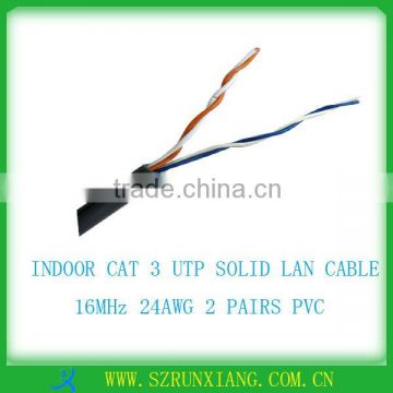 cat 3 UTP solide lan cable 2 PAIRS