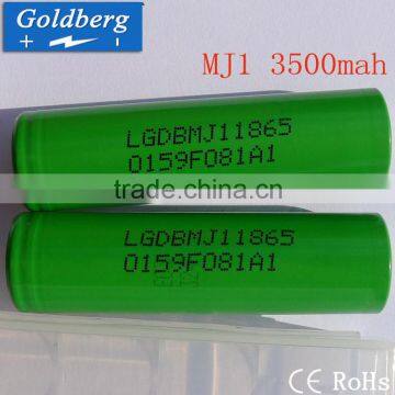 China supplier wholesale LG MJ1 3500mah high drain li-ion battery 3.7v rechargeable battery for E-scooter