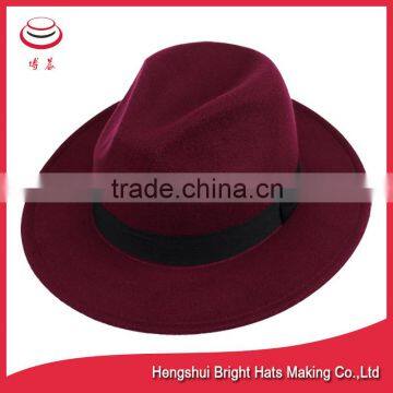 Newly Fashionable Wool Felt Fedora Hat