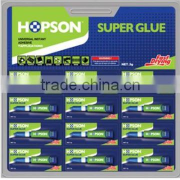 12pcs/card Aluminum Tube Super Glue(Double Blister)
