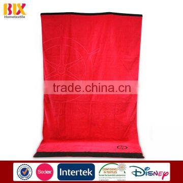Customized Logo cheap wholesale beach towels High Quality velour beach towel made in china