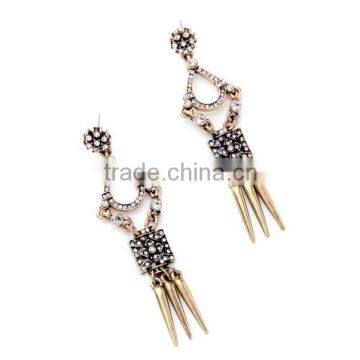 In stock 2016 Fashion Dangle Long Earring New Design Wholesale High quality Jewelry SKC1569