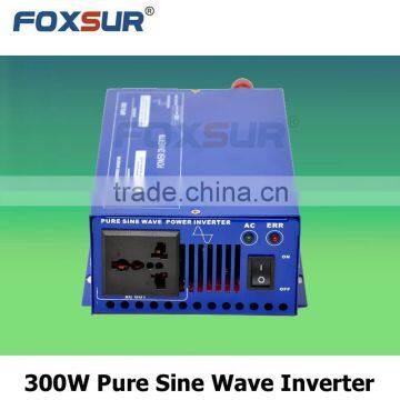 Hot selling! excellent price Foxsur 12V DC to 110V 300W best design popular pure sine wave Pure Sine Wave Inverter
