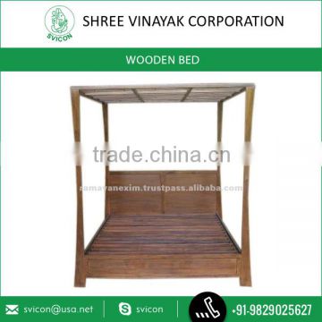 Economical Wooden Poster Double Bed from Wholesale Supplier