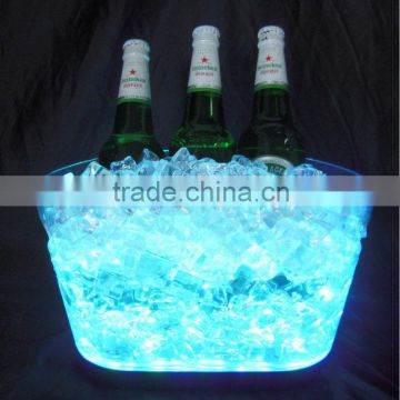 China Factory Bar Used Acrylic Large Led Lighting Ice Bucket