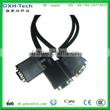 Splitter VGA male to dual VGA female cable